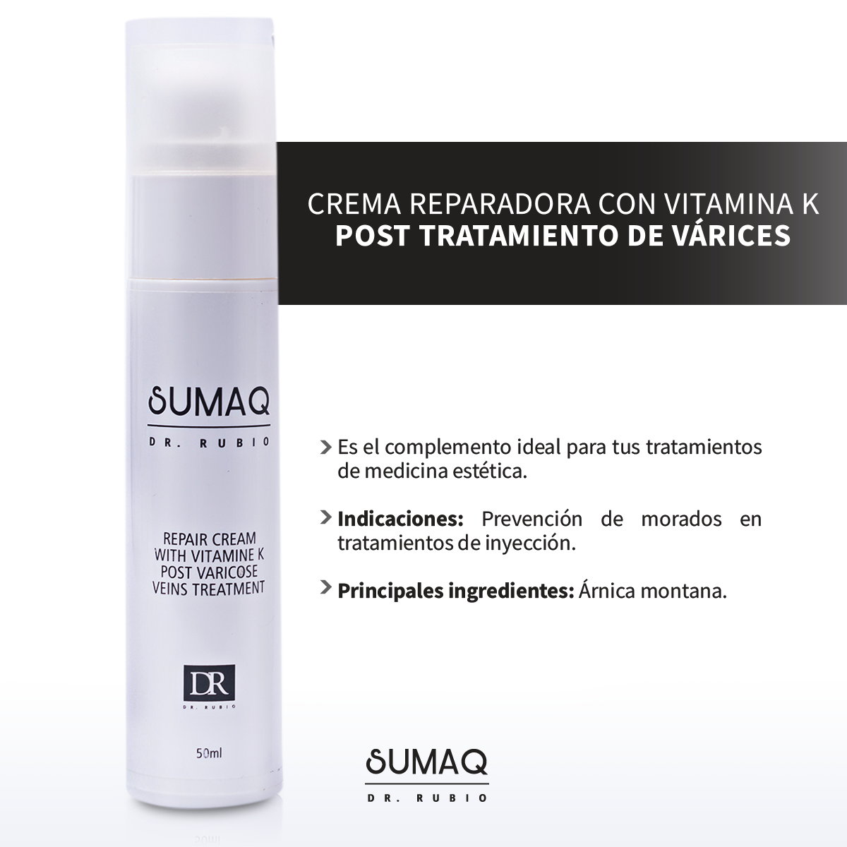 Crema antienvejecimiento con protección solar spf 30 y ácido hialurónico SUMAQ